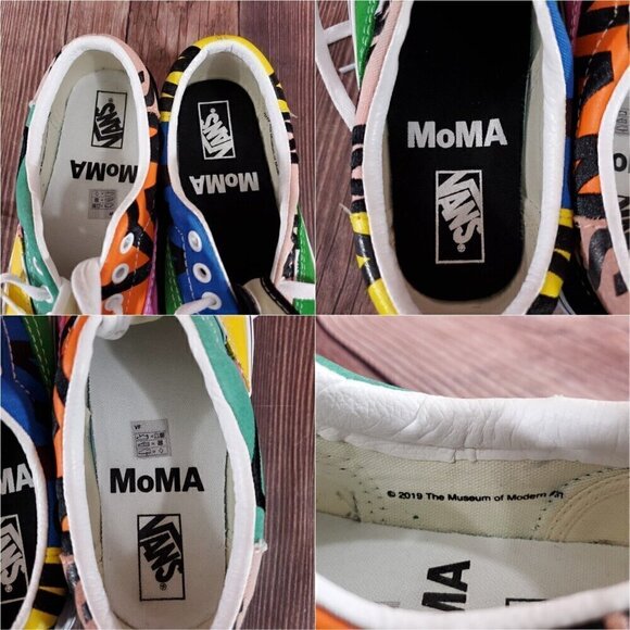 Vans MoMA Womens 6.5 Mens 5 Museum Of Modern Art Embroidered Shoes Sneakers - Picture 10 of 14